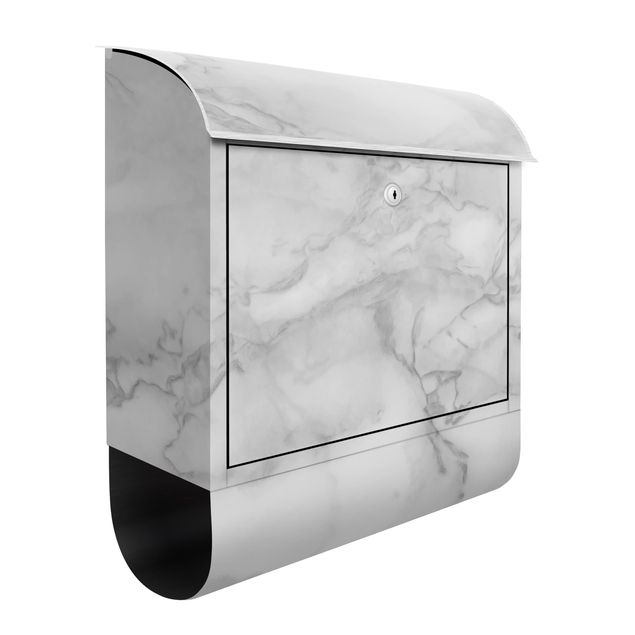 Letterboxes black and white Marble Look Black And White