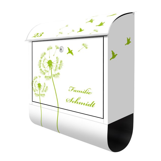Letterboxes Customised text Dandelion