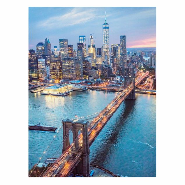 Canvas prints architecture Brooklyn Bridge New York