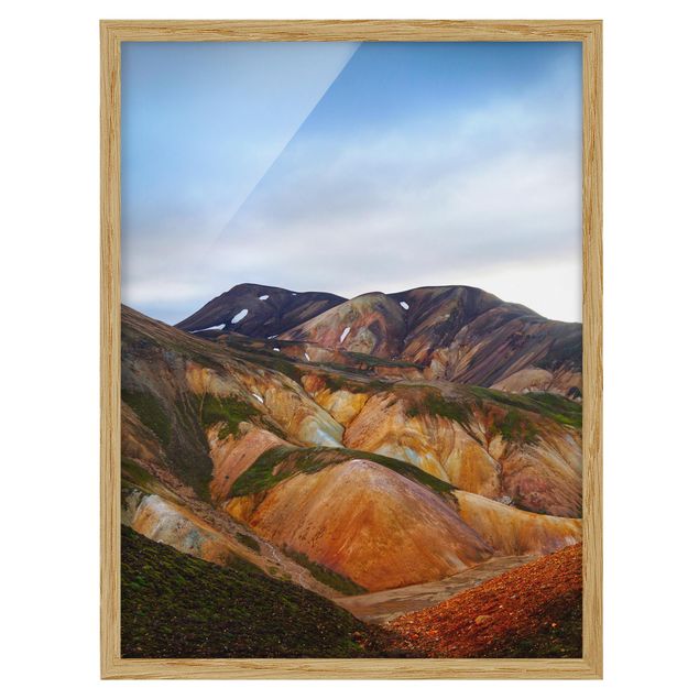 Contemporary art prints Colourful Mountains In Iceland