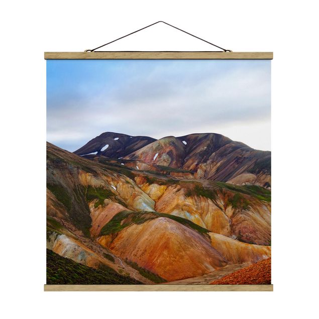 Modern art prints Colourful Mountains In Iceland