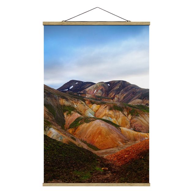 Modern art prints Colourful Mountains In Iceland
