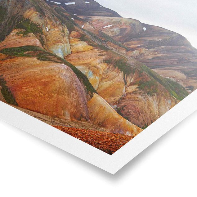 Landscape poster prints Colourful Mountains In Iceland