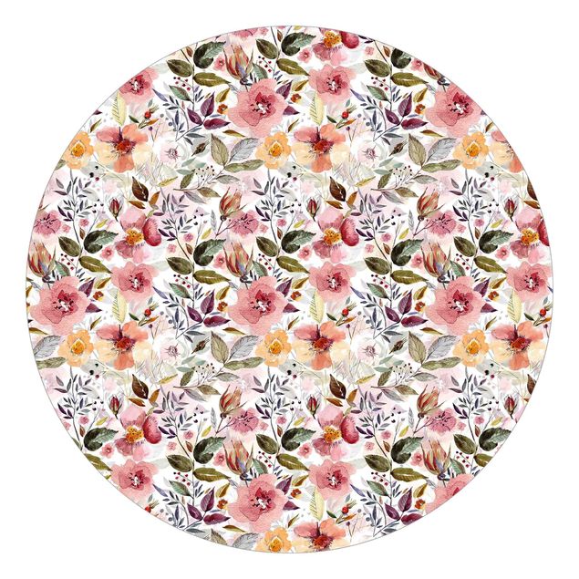 Wallpapers patterns Colourful Flower Mix With Watercolour
