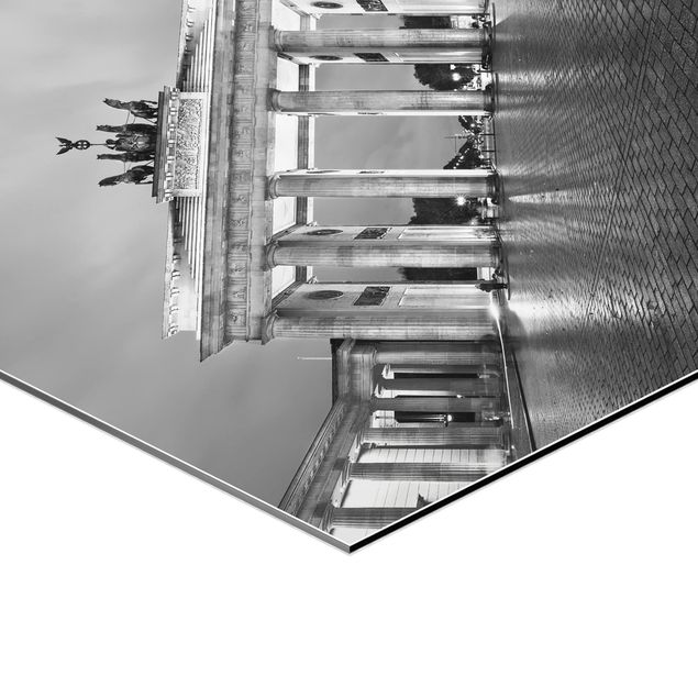 Hexagon shape pictures Illuminated Brandenburg Gate II