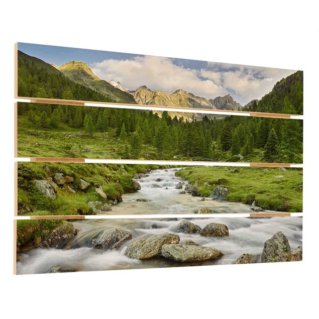Wood prints Debanttal Hohe Tauern National Park