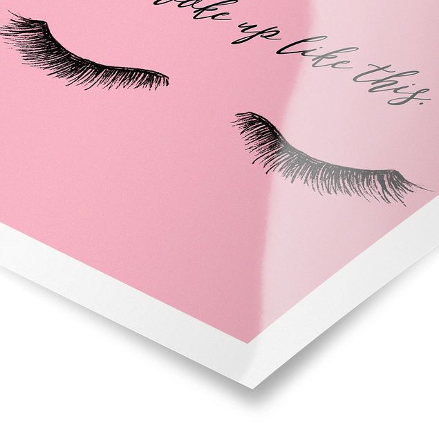 Prints pink Eyelashes Chat - Wake Up
