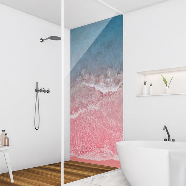 Shower wall cladding - Ocean In Pink