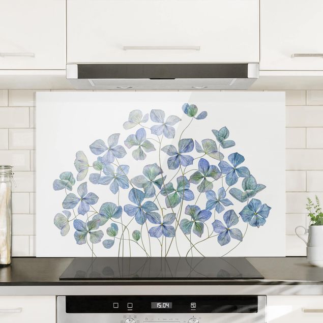 Kitchen Blue Hydrangea Flowers