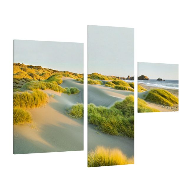 Beach prints Dunes And Grasses At The Sea