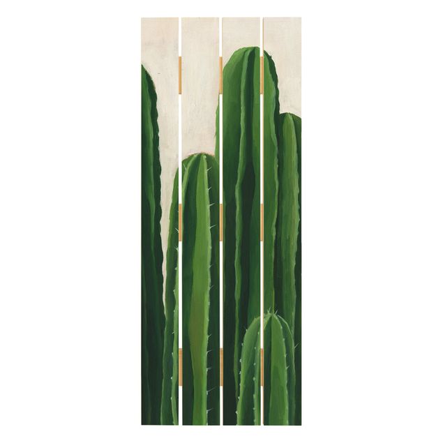 Wood prints Favorite Plants - Cactus
