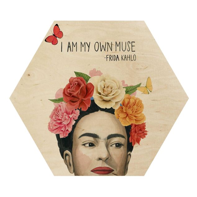 Prints on wood Frida's Thoughts - Muse