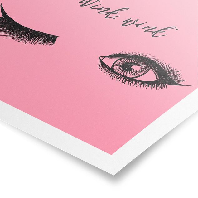 Posters quotes Eyelashes Chat - Wink