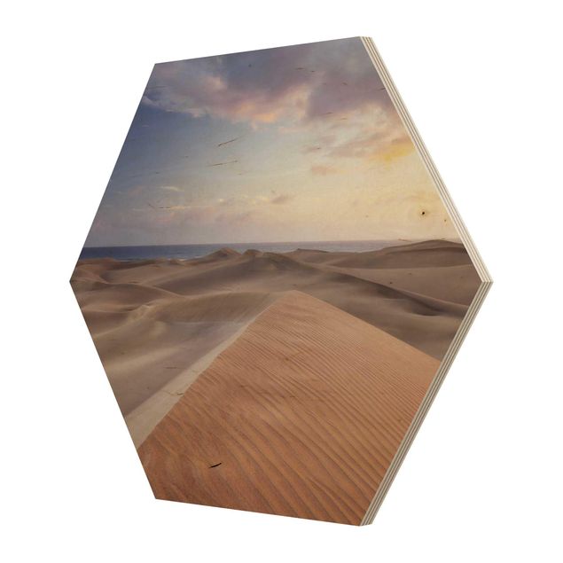 Wood prints View Of Dunes