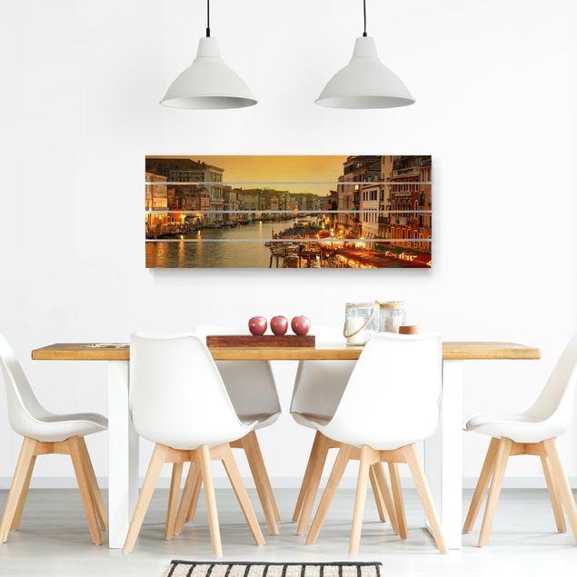 Wood photo prints Grand Canal Of Venice