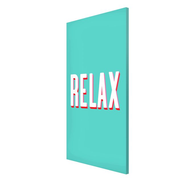 Framed quotes Relax Typo On Blue