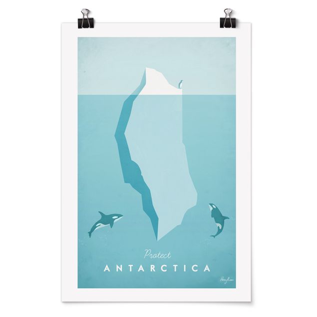 Beach wall art Travel Poster - Antarctica