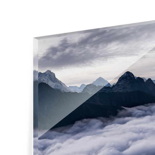 Glass Splashback - Sea Of ​​Clouds In The Himalayas - Panoramic