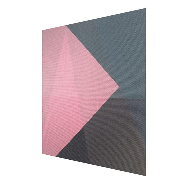Prints modern Pink Transparency Geometry