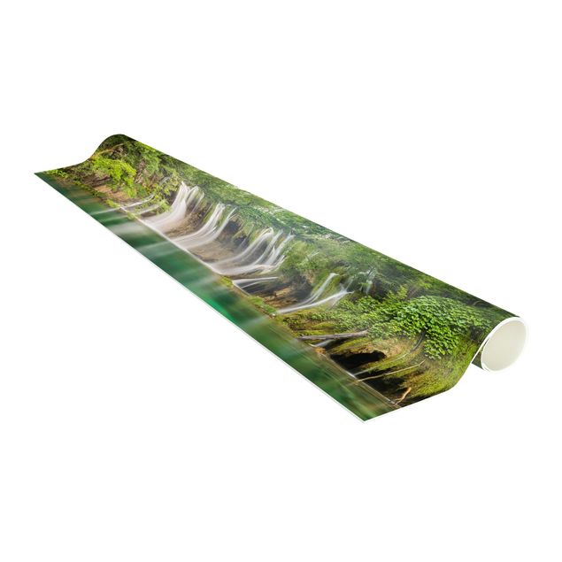 contemporary rugs Waterfall Plitvice Lakes