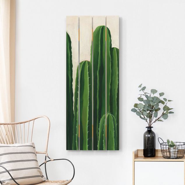 Wood prints flower Favorite Plants - Cactus