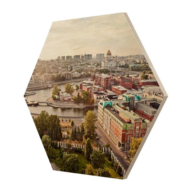 Wooden hexagon - City Of Moscow