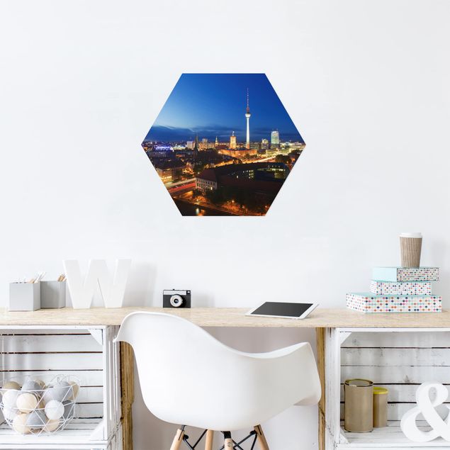 Contemporary art prints TV Tower At Night