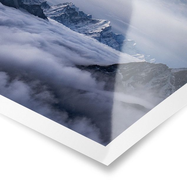 Posters landscape Sea Of ​​Clouds In The Himalayas