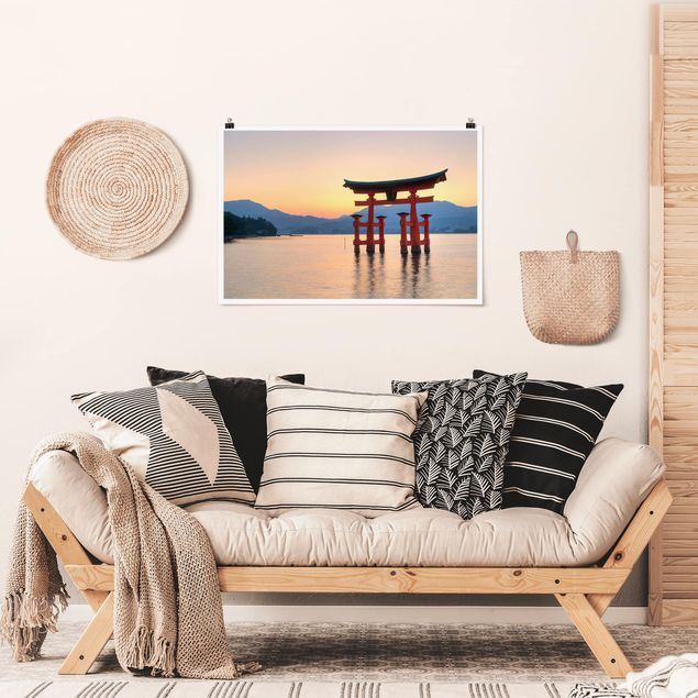 Landscape canvas prints Torii At Itsukushima