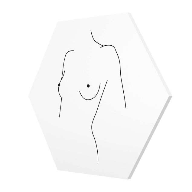 Black and white art Line Art Nude Bust Woman Black And White