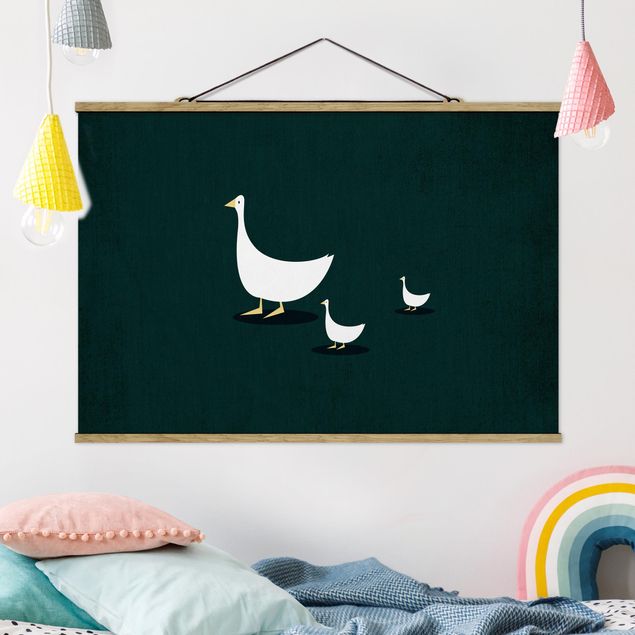 Kids room decor Goose Family On A Trip