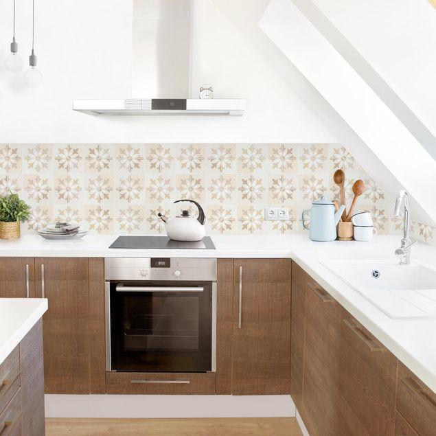 Kitchen splashback patterns Geometrical Tiles - Matera