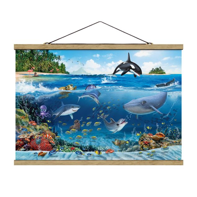 Beach wall art Animal Club International - Underwater World With Animals