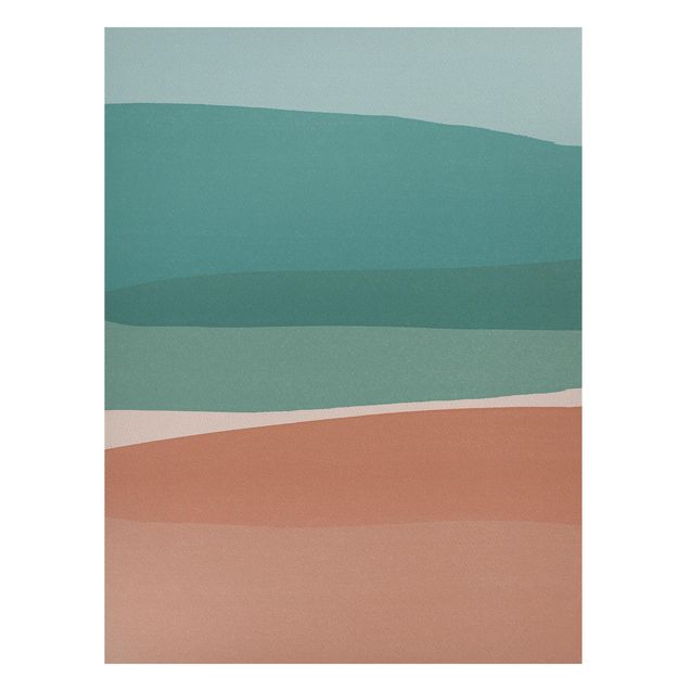 Art posters Modern Turquoise And Pink