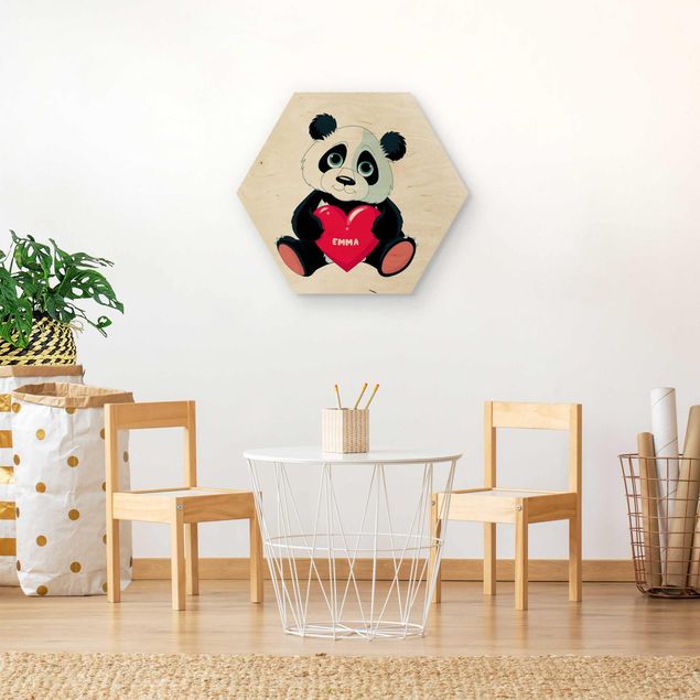 Prints Panda With Heart