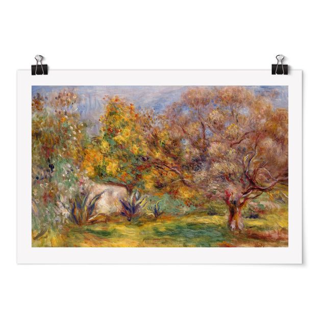 Prints landscape Auguste Renoir - Olive Garden