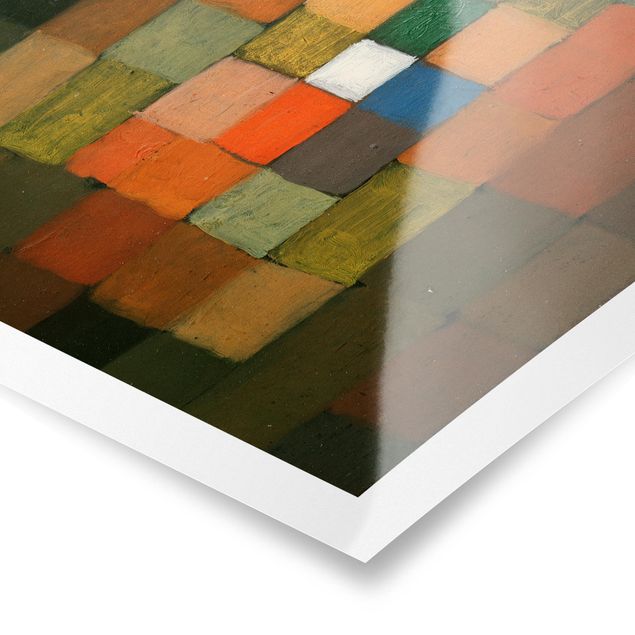 Orange art print Paul Klee - Static-Dynamic Increase