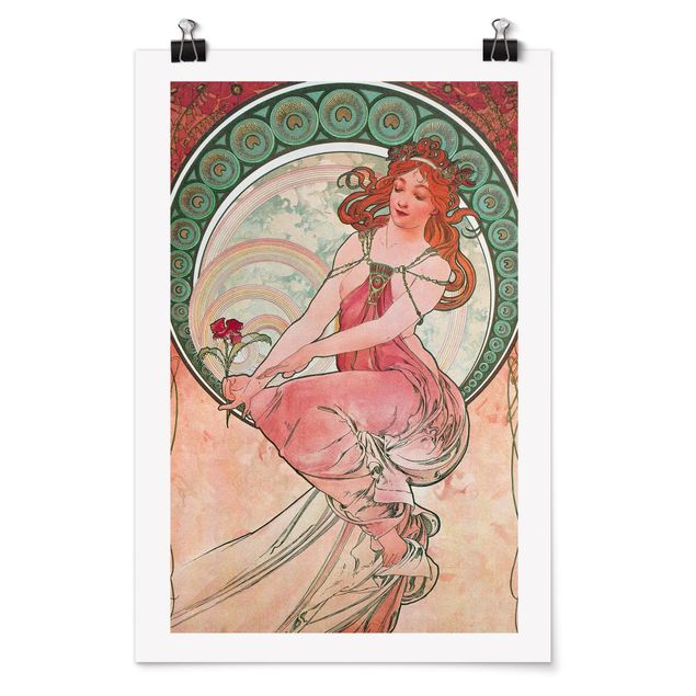 Canvas art Alfons Mucha - Four Arts - Painting