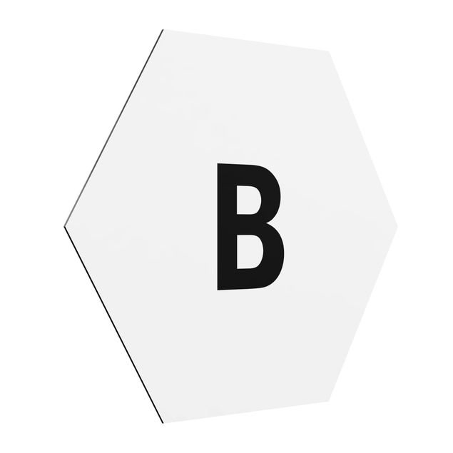 Alphabet poster printable Letter White B