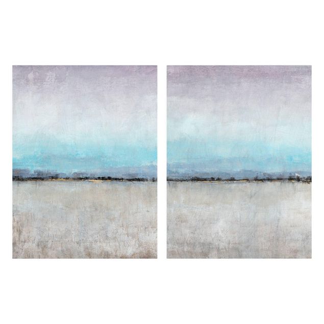 Abstract canvas wall art Boundless Width Set I