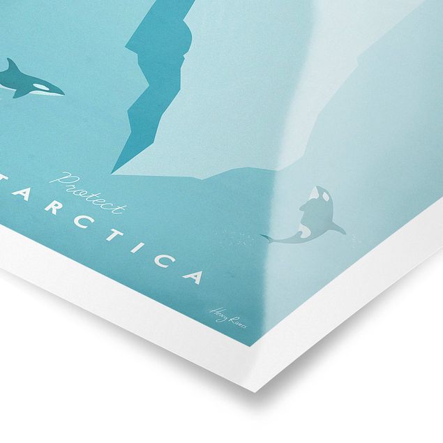 Canvas art Travel Poster - Antarctica