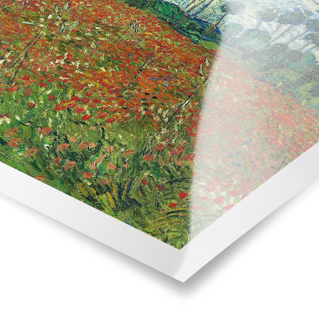 Landscape canvas prints Vincent Van Gogh - Poppy Field