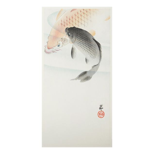 Prints fishes Vintage Illustration Asian Fish L