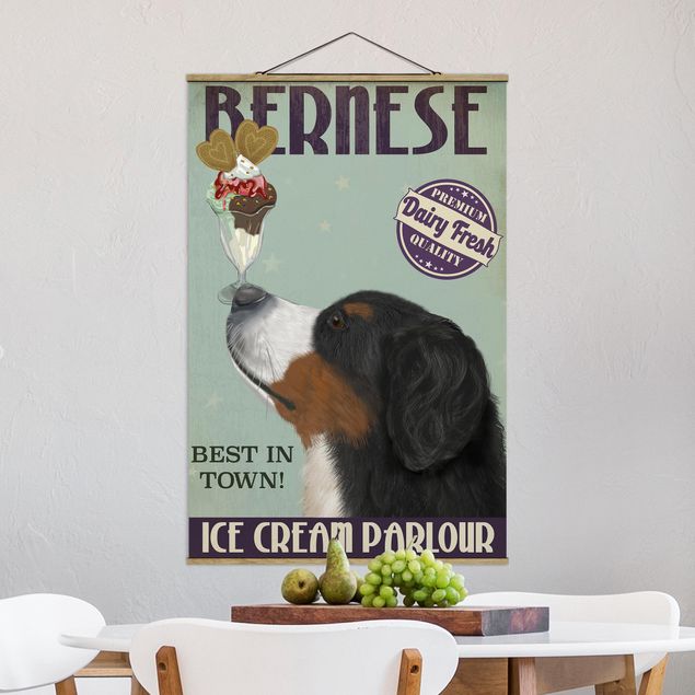 Kitchen Bernese Mountain Dog With Ice