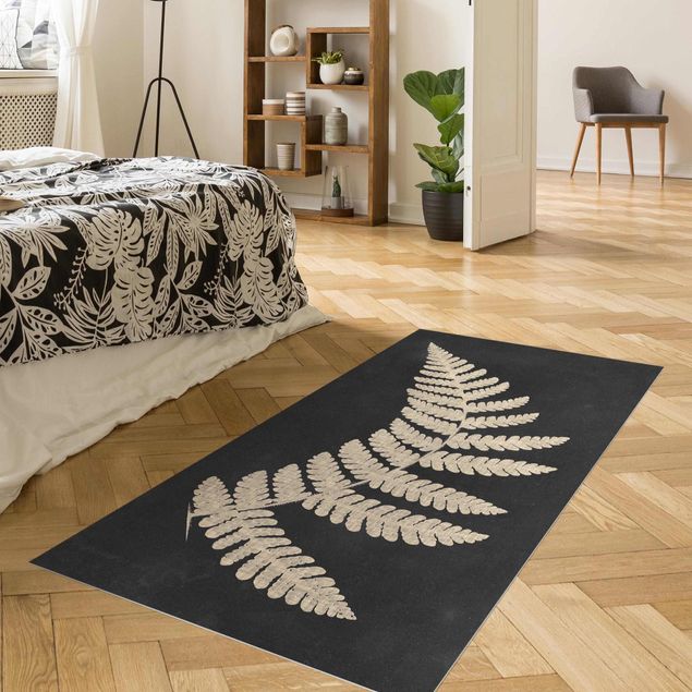 balcony mat Fern With Linen Structure IV