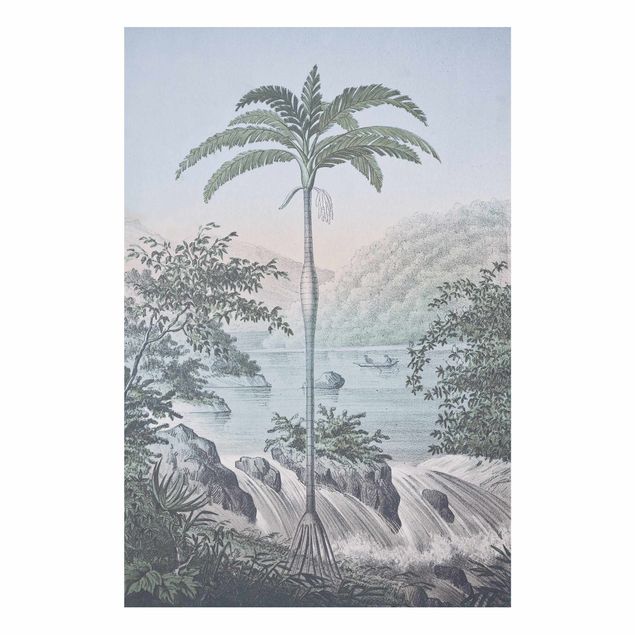 Landscape wall art Vintage Illustration - Landscape With Palm Tree