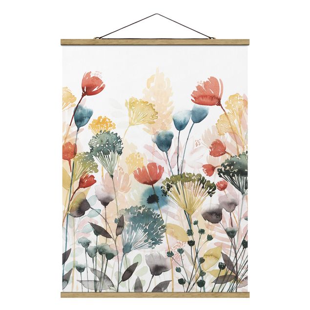 Modern art prints Wildflowers In Summer II