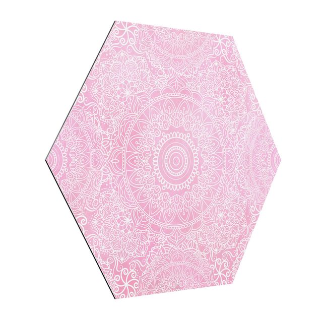 Modern art prints Pattern Mandala Light Pink