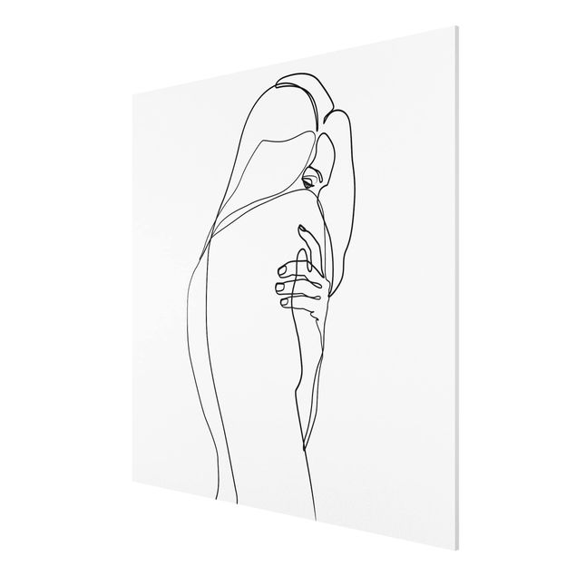 Art posters Line Art Nude Shoulder Black And White