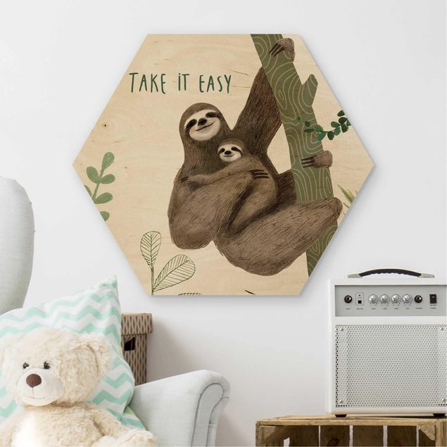 Wood prints sayings & quotes Sloth Sayings - Easy